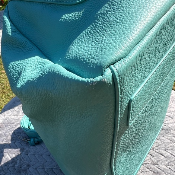 BECK Bags - HAYES in AUDREY Tiffany Blue - GENIUNE LEATHER - RETIRED color! - Picture 11 of 12